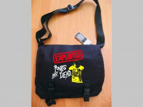 Exploited - Punks not Dead čierna taška cez plece